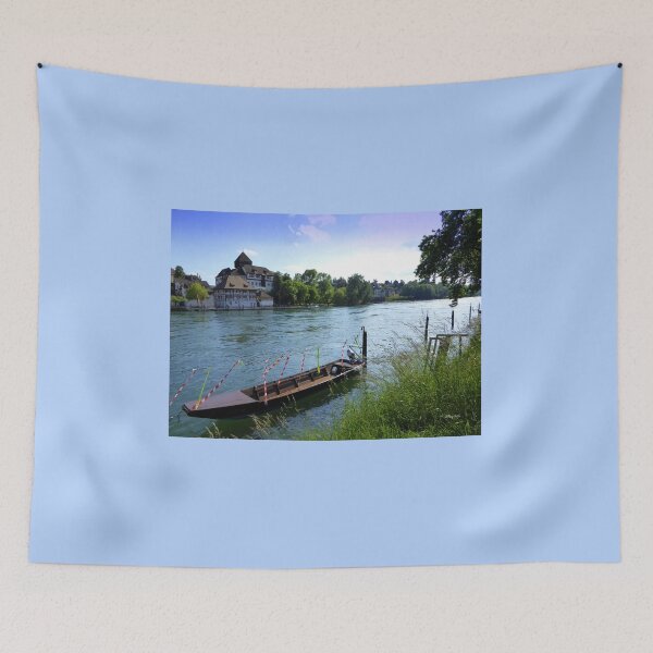 Item preview, Boat moored  on the Rhine River designed and sold by Shiva77.