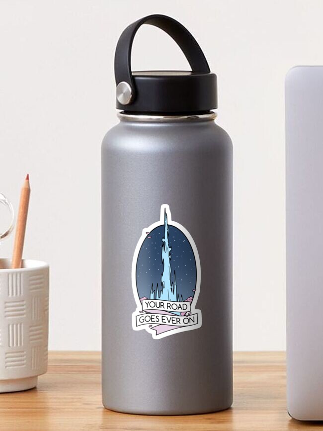 Thumbnail 1 of 3, Sticker, Your Road Goes Ever On designed and sold by Affettuoso.