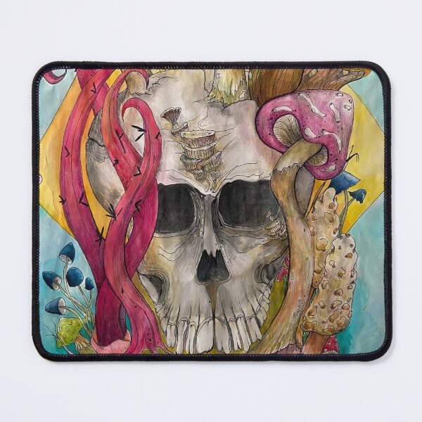 Item preview, Skull and Mushrooms designed and sold by NahmasteNicole.