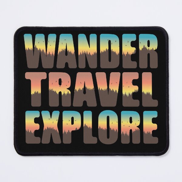 Item preview, Wander Travel Explore designed and sold by TheInkElephant.