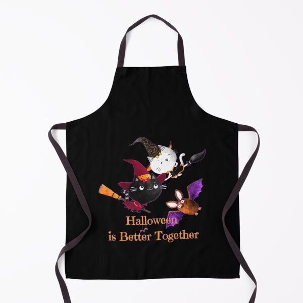 Item preview, Halloween Is Better Together Witch Cats and Bat designed and sold by BeeZBeez.