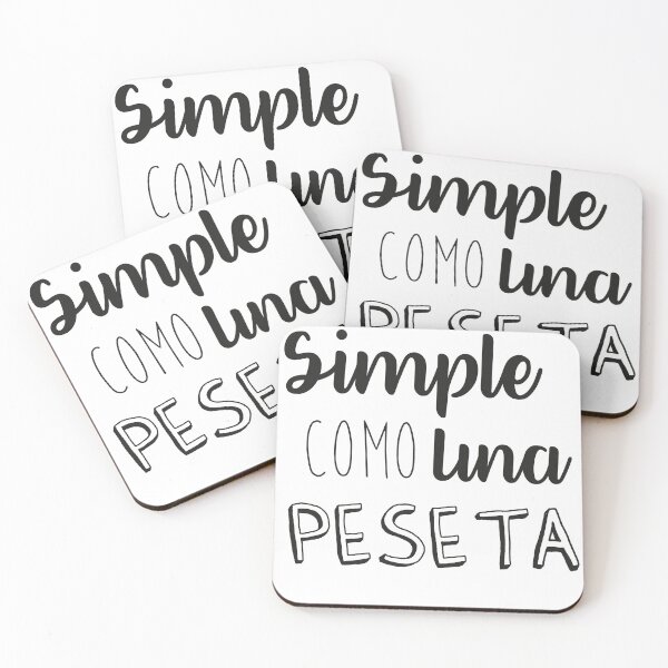 Item preview, simple como peseta designed and sold by blackychaan.