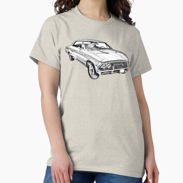 Item preview, 1966 Chevy Chevelle SS 396 Illustration designed and sold by KWJphotoart.