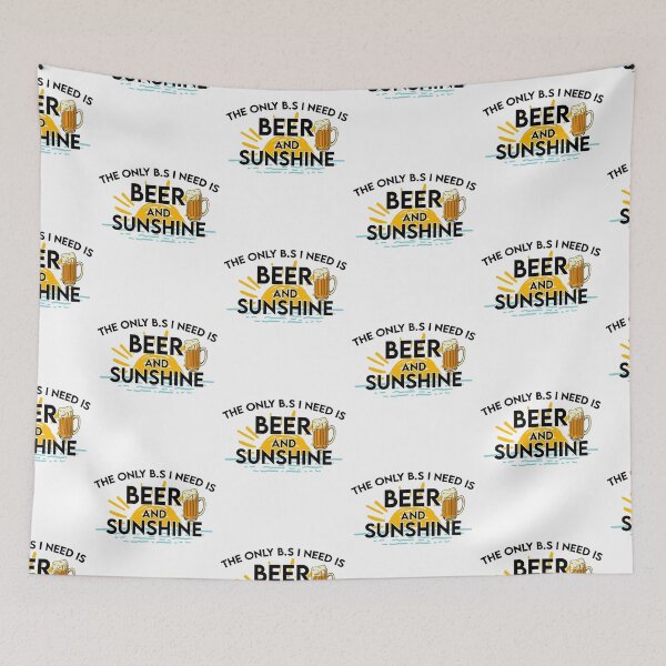 Item preview, The Only BS I Need Is Beers and Sunshine Retro SK designed and sold by andregiftshopzz.
