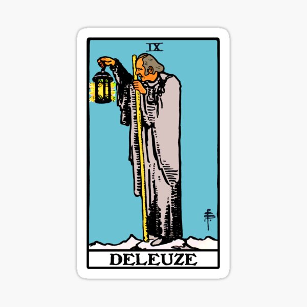 Item preview, Deleuze as the Hermit Tarot Card designed and sold by AcidHorizon.