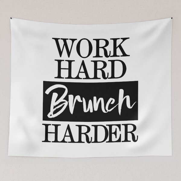 Artikelvorschau, Arbeite hart Brunch härter entworfen und verkauft von Bendthetrend.