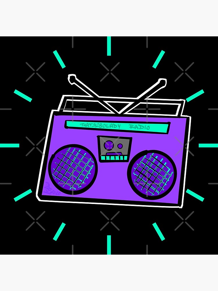 Purple Boombox by that5280lady