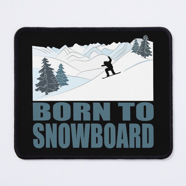 Item preview, Born to Snowboard Winter Sports designed and sold by TheInkElephant.