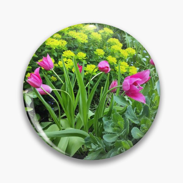 Item preview, Flower bed with tulips designed and sold by Gourmetkater.