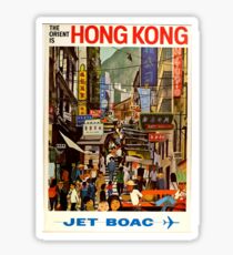 Vintage Airline Hong Kong China Travel Sticker
