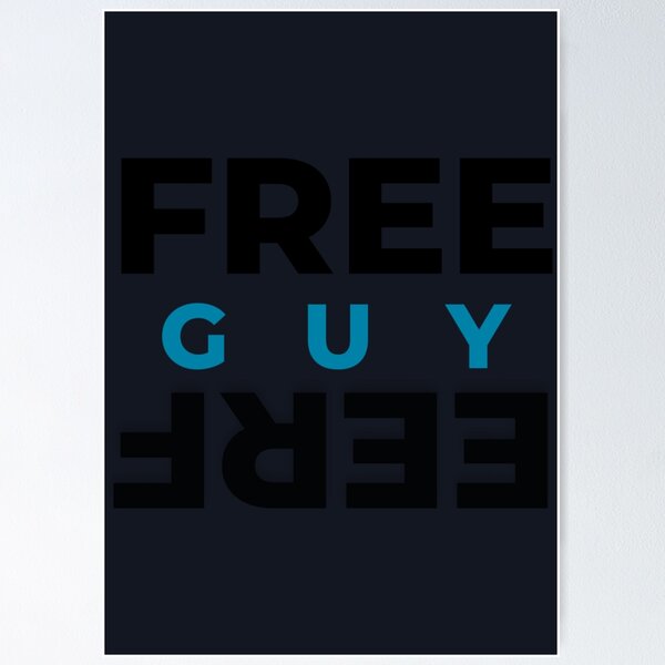 Free Guy Movie Poster, Framed, GTA Parody, 2021, 11x17, NEW, USA