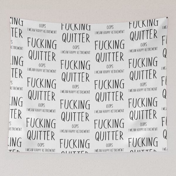 Item preview, Quitter,Happy Retirement-Retirement Gifts SK designed and sold by andregiftshopzz.