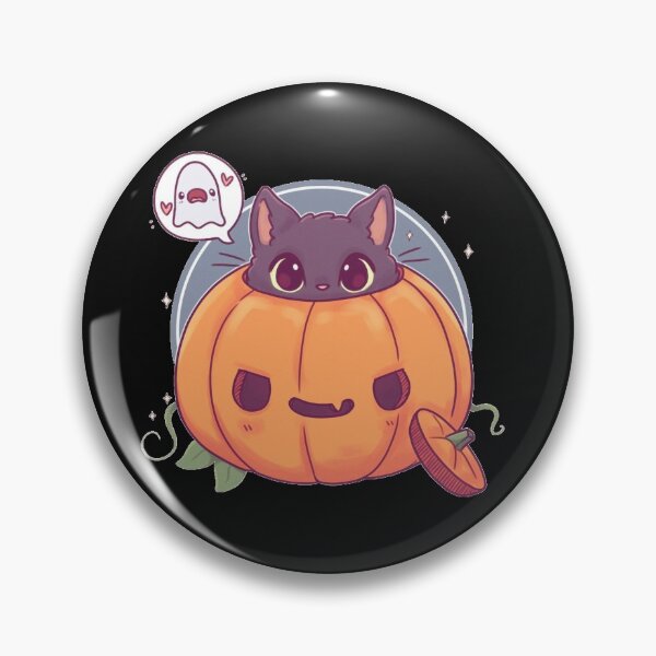 Item preview, Pumpkin Kitty Thinking of a Ghost Art designed and sold by COLDWEAR.