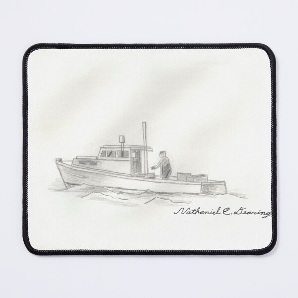 Item preview, Lobsterman's Boat [Graphite Pencil] designed and sold by Nathaniel E. Dearing.