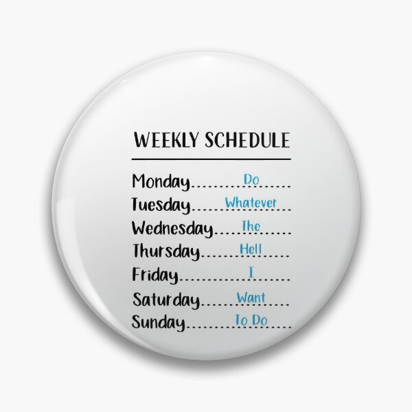 Item preview, Daily Weekly Schedule-Retirement Gifts For Men SK designed and sold by andregiftshopzz.