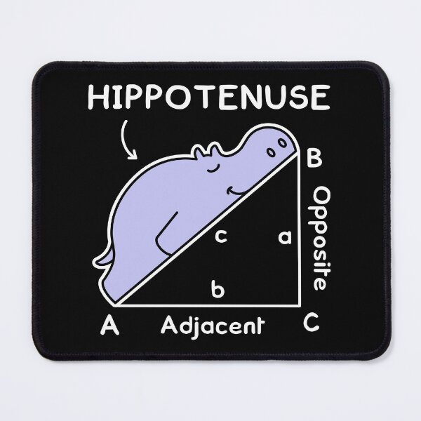 Item preview, Hypotenuse Math Pun, Hippotenuse designed and sold by TashaVector.