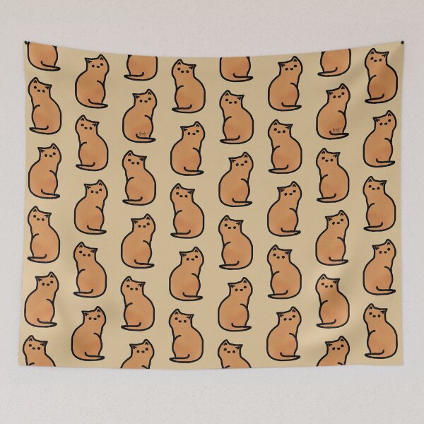 Item preview, Beige Cat Doodle designed and sold by tdoodles.