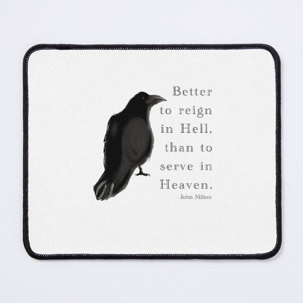 Item preview, Better to reign in hell than to serve in heaven | John milton Halloween sticker designed and sold by Alexander Das.