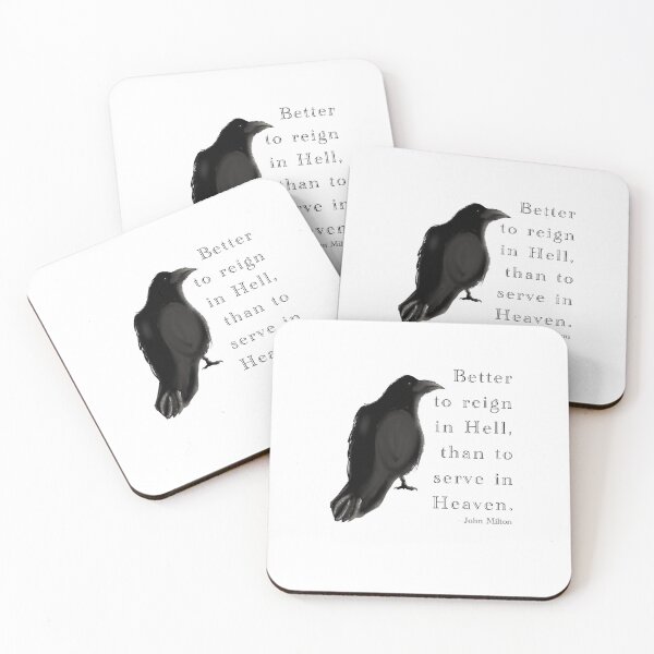 Item preview, Better to reign in hell than to serve in heaven | John milton Halloween sticker designed and sold by Alexander Das.