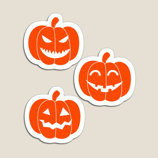 Item preview, Pumpkin three pack of funny and scary smiling pumpkins.  designed and sold by NobelFashion.