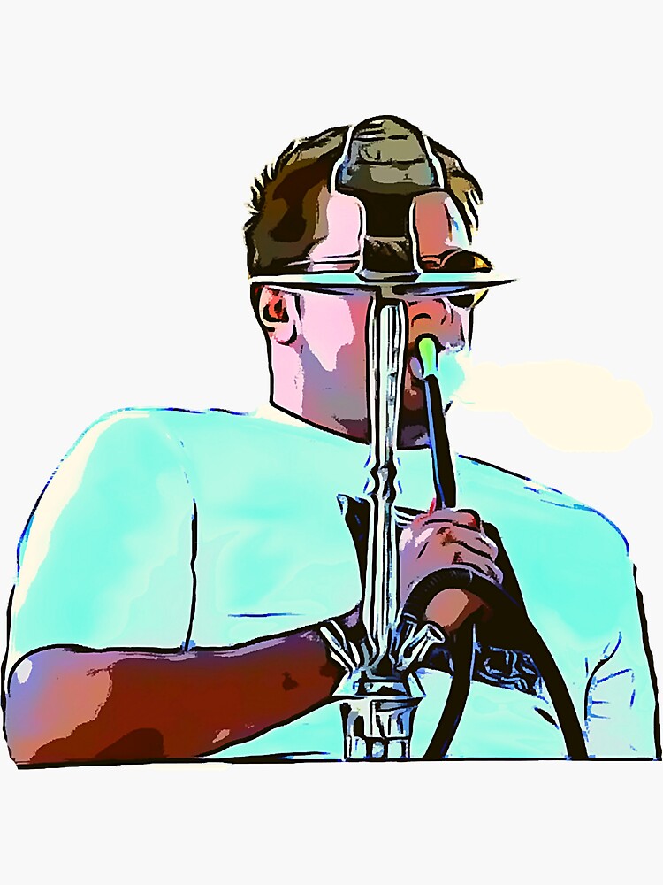 "Luka Doncic hookah" Sticker for Sale by CAINIA Redbubble