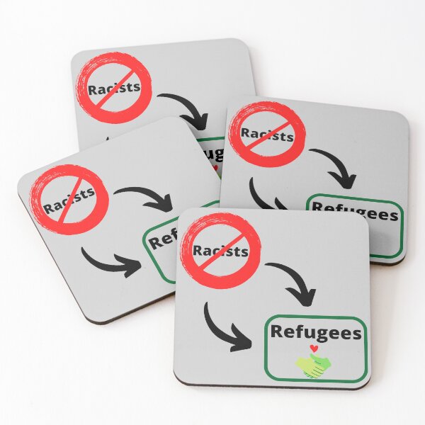 Item preview, Will Trade Racists For Refugees - Political Protest designed and sold by SheetalMourya.