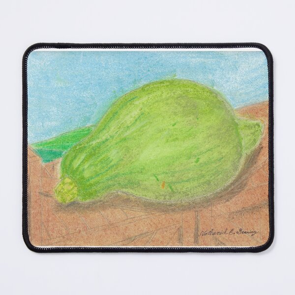 Item preview, Farm Stand: Blue Hubbard Squash [Chalk Pastel] designed and sold by Nathaniel E. Dearing.