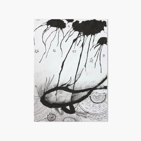 storm & whale Art Board Print