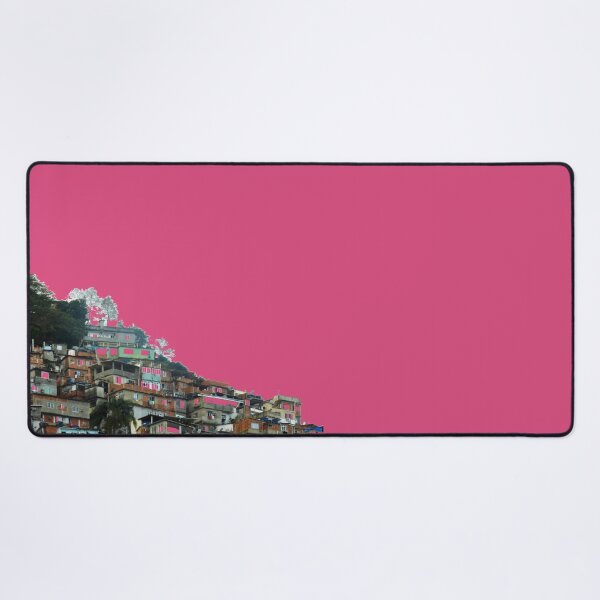 FAVELA PINK, Rio de Janeiro Desk Mat