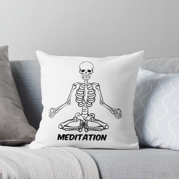 Item preview, Meditation Skeleton - Halloween designed and sold by AsmArt-co.