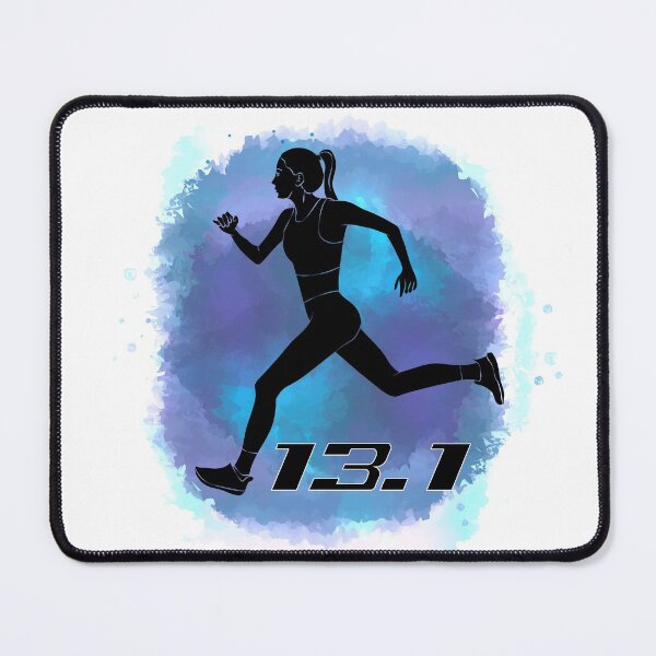 Item preview, Running Half Marathon 13.1 Race Watercolor Girl designed and sold by TheInkElephant.