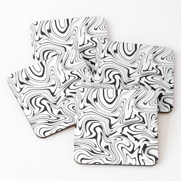 Item preview, Black and white retro swirls designed and sold by rheabhargava.