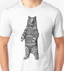 Ornate Grizzly Bear Unisex T-Shirt