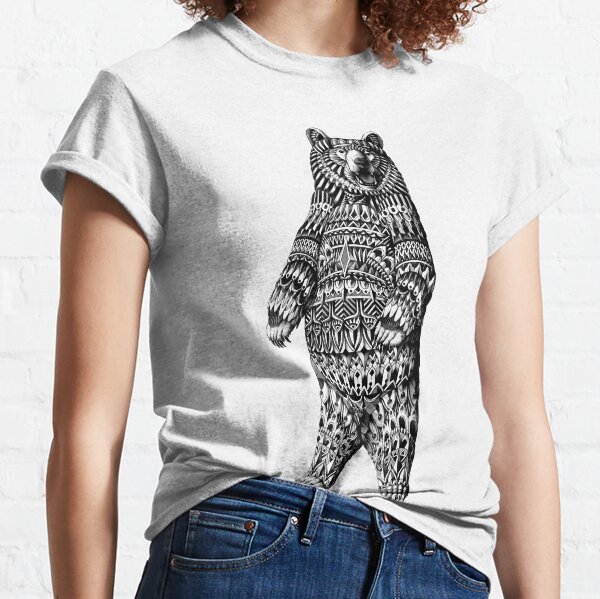 Ornate Grizzly Bear Classic T-Shirt