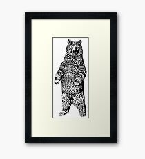 Ornate Grizzly Bear Framed Print