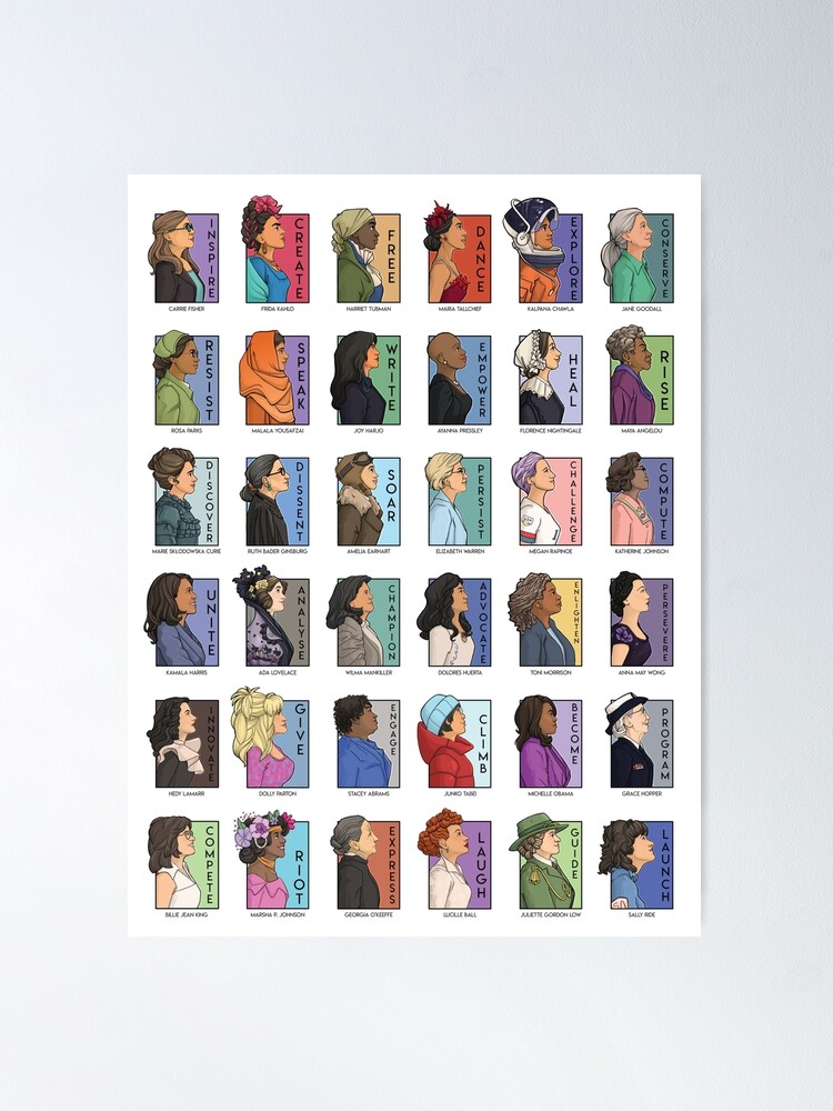 Thumbnail 2 of 3, Poster, She Series Real Women - Versions 1-4 designed and sold by Karen Hallion.