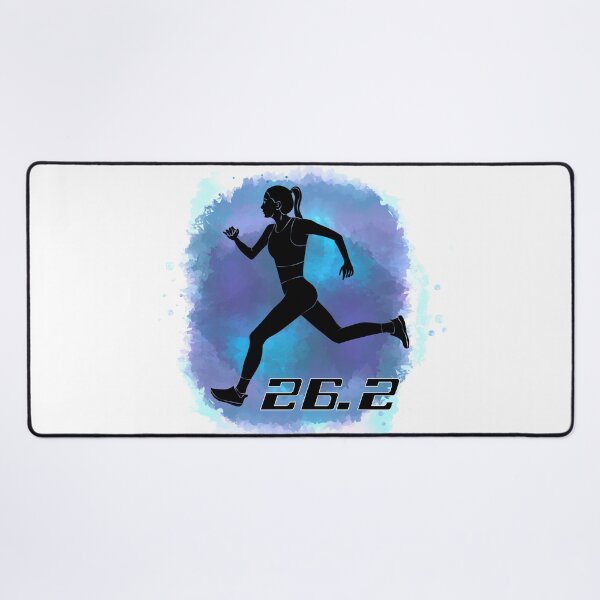 Item preview, Running Marathon 26.2 Race Watercolor Girl designed and sold by TheInkElephant.