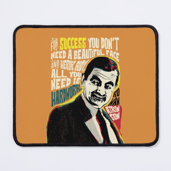Item preview, Rowan Atkinson, Pop Art Quote Portrait , inspirational quotes, celebrities, European  designed and sold by BONBcreative.