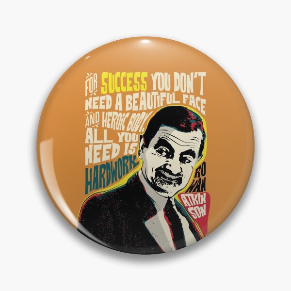 Item preview, Rowan Atkinson, Pop Art Quote Portrait , inspirational quotes, celebrities, European  designed and sold by BONBcreative.