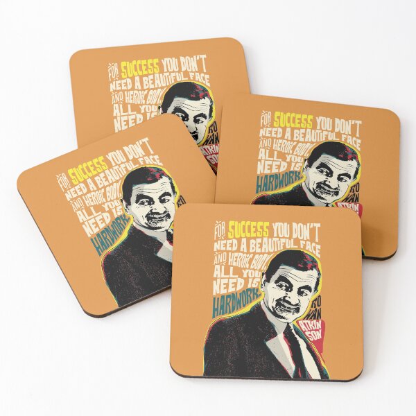 Item preview, Rowan Atkinson, Pop Art Quote Portrait , inspirational quotes, celebrities, European  designed and sold by BONBcreative.
