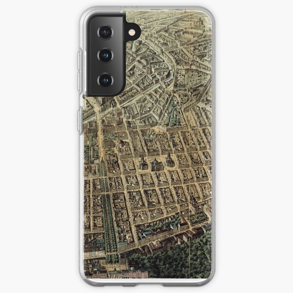 Vintage Pictorial Map of Berlin (1871) Samsung Galaxy Soft Case