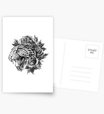 Ornate Leopard Postcards