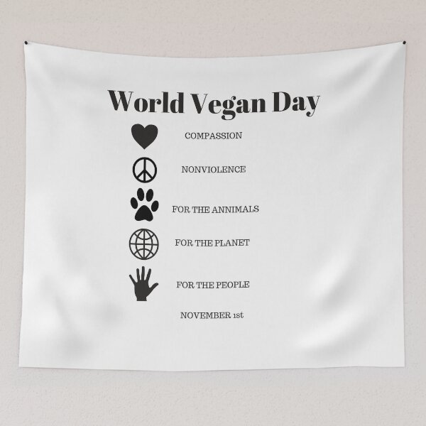 Item preview, World Vegan Day-Compassion-Nonviolence-for the Animals-for the Planet-For the people designed and sold by Craftynistia.
