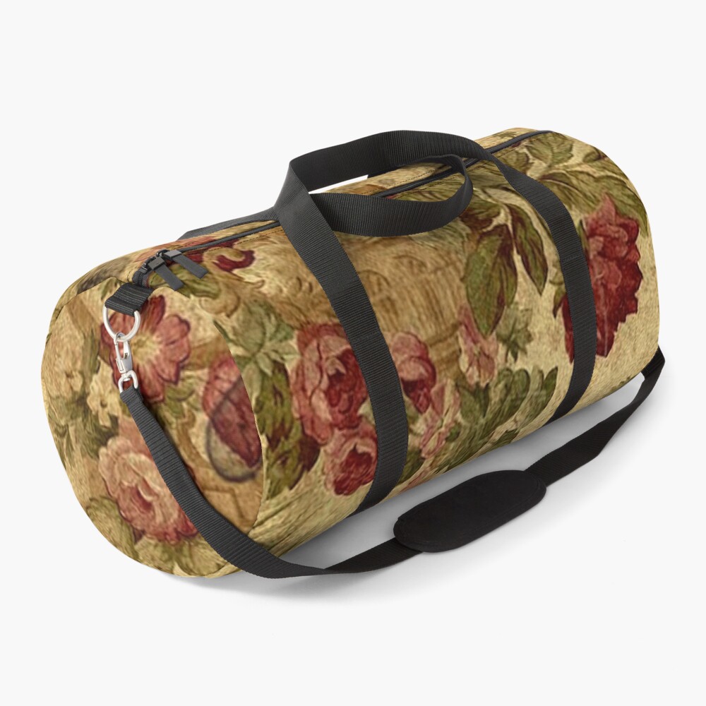 Vintage,tapestry,floral,elegant,victorian,rustic,grunge,elegant,chic Duffle Bag