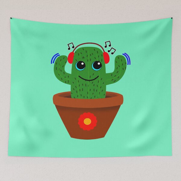 Item preview, Dancing Cactus - Cute Cactus Having a Boogie designed and sold by JulieSouster.