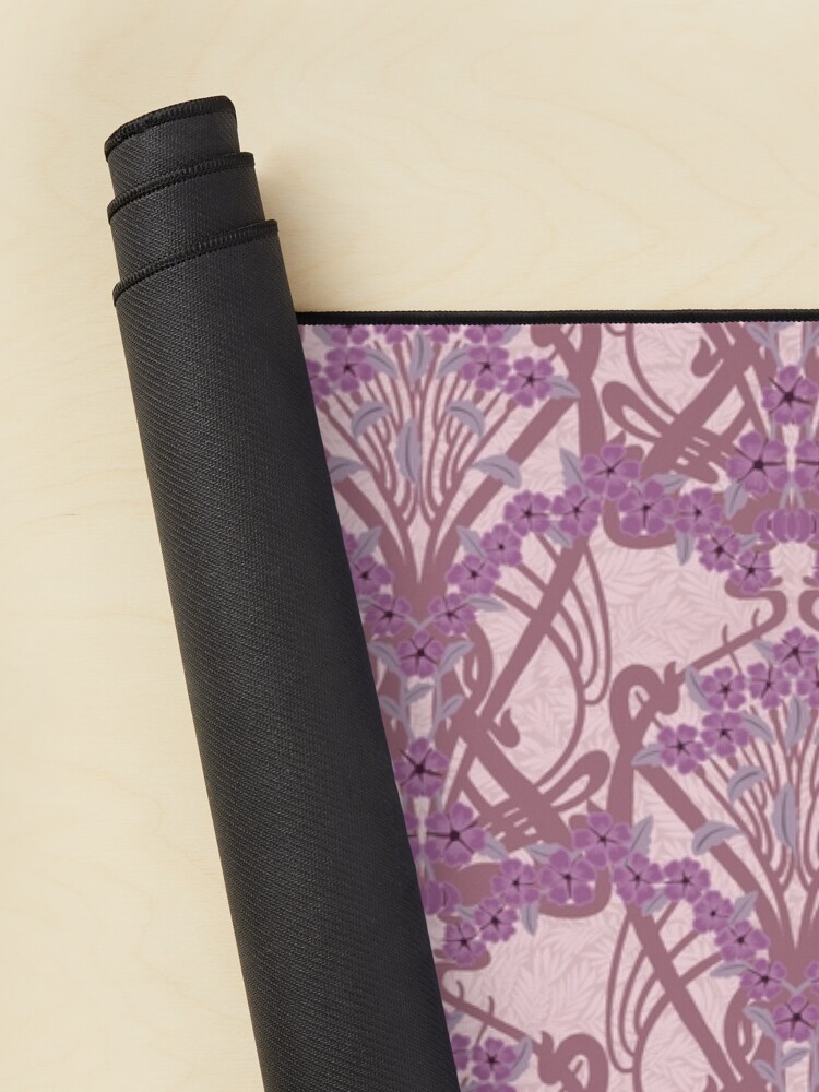 Alternate view of Art Nouveau Garland in Mauve Mouse Pad