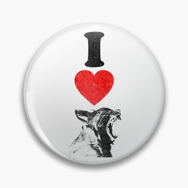Item preview, I heart lynx love lynx lynx motif heart designed and sold by DerNerd.