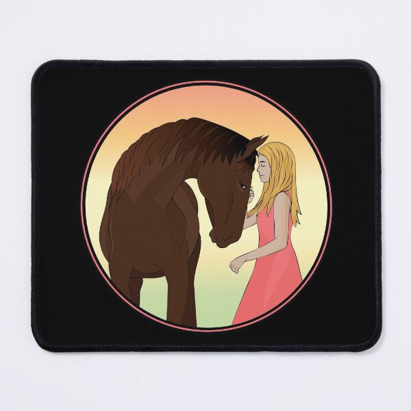 Item preview, Girl With a Horse Equestrian designed and sold by TheInkElephant.