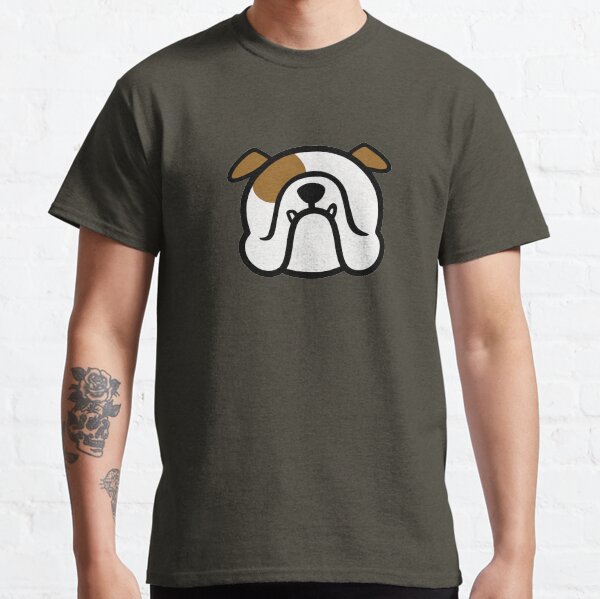 English Bulldog - white and brown BULLDOG - best Bully dog gift by smooshfaceunited Classic T-Shirt