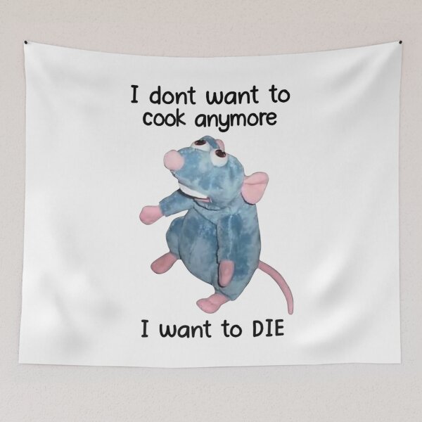 Item preview, I Don't Want To Cook Anymore I Want To Die  designed and sold by GiselleShop.